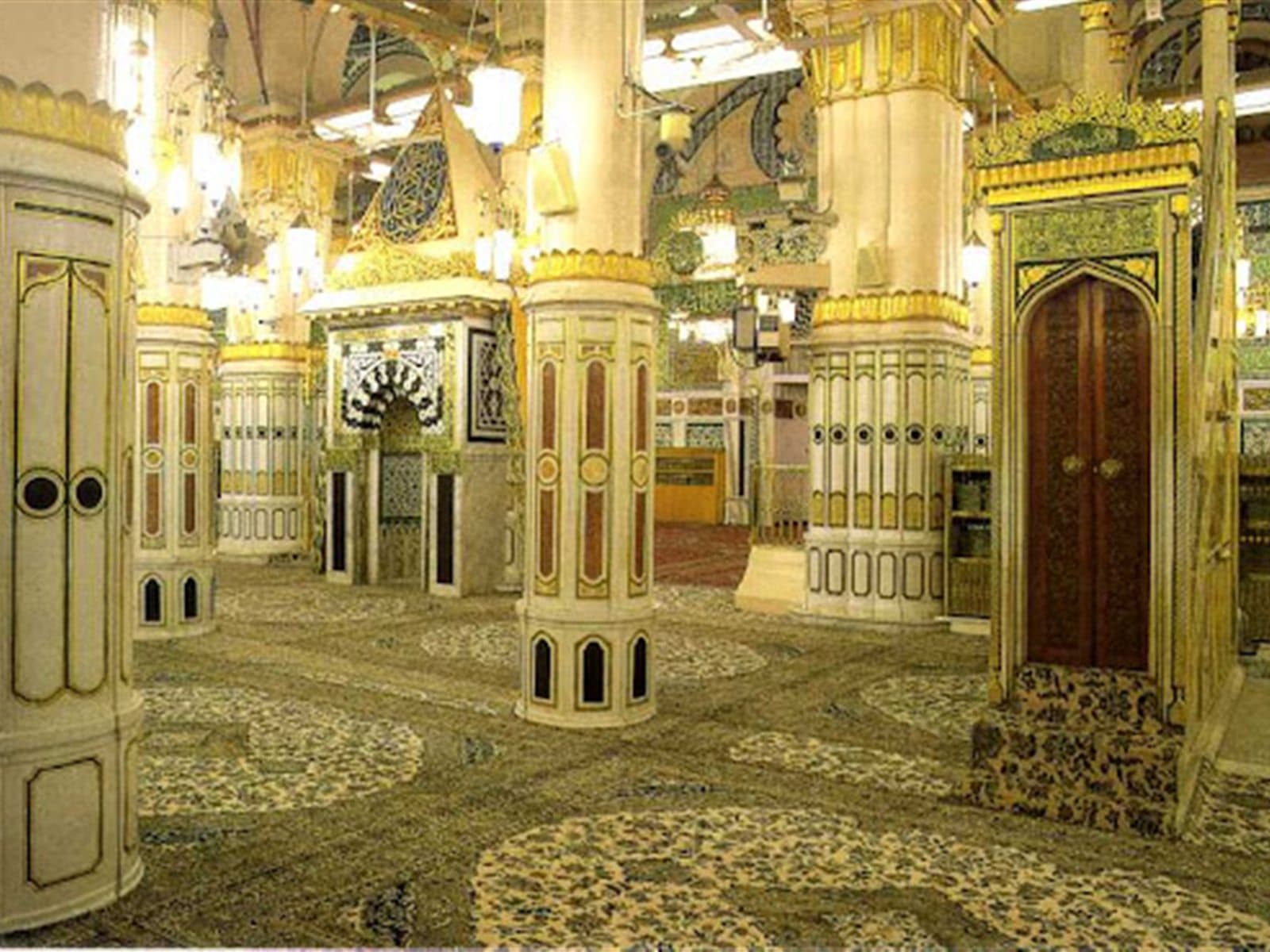 Raudhah di dalam Masjid Nabawi